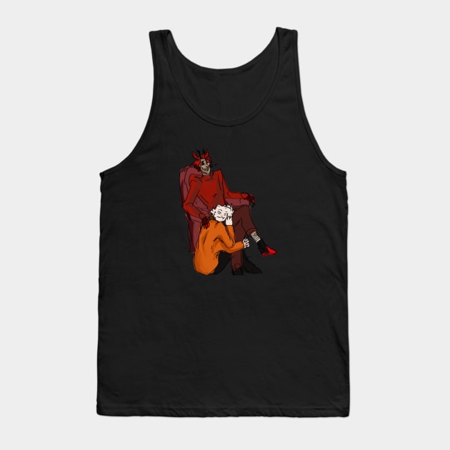 Radiodust Lounging Tank Top by sweaterraptor designs